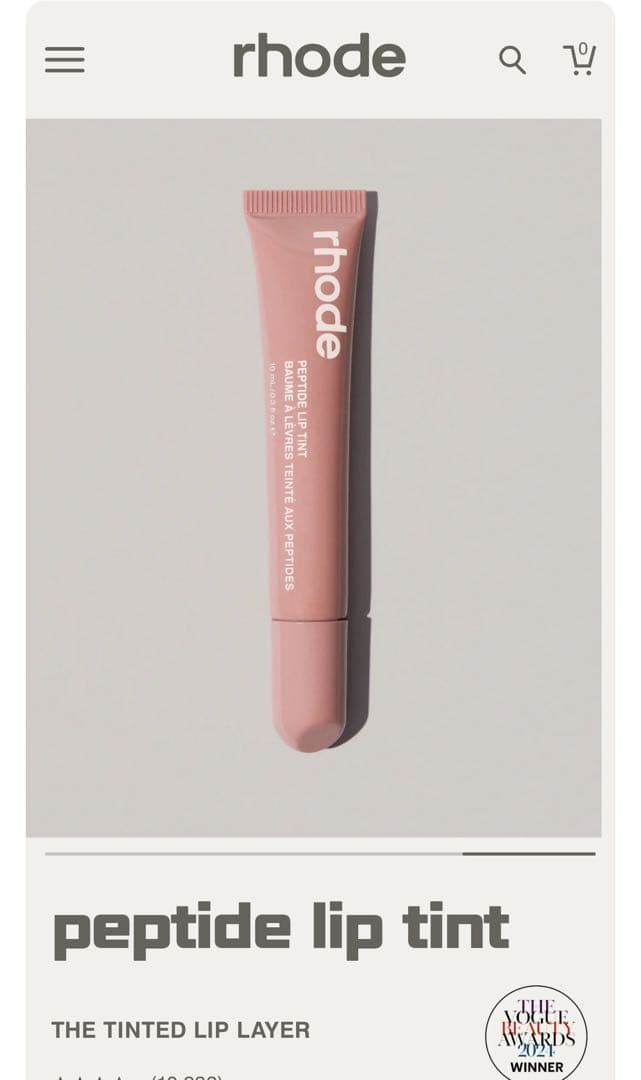 Rhode リップティント toast