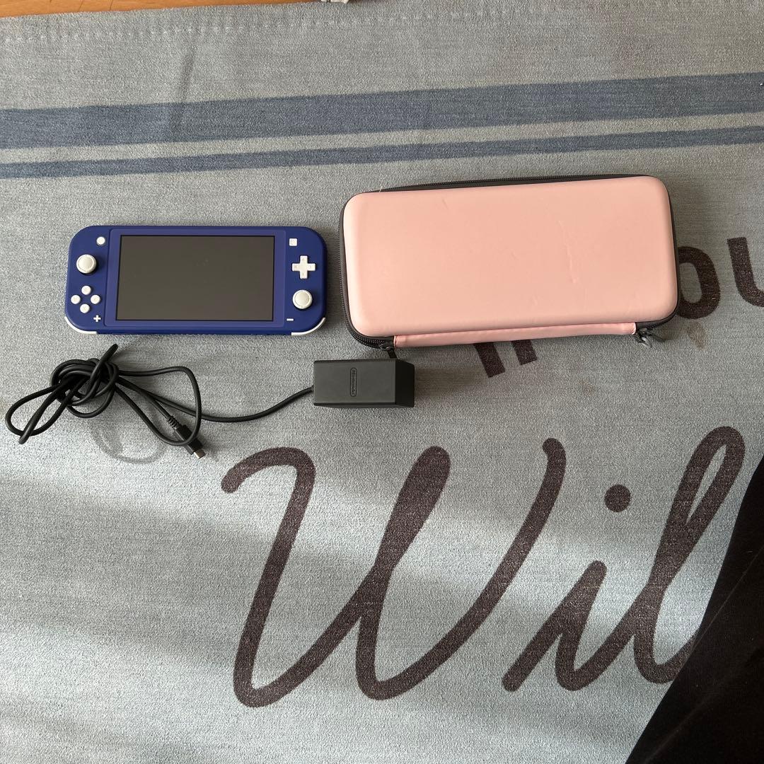 Nintendo Switch Lite ブルー 本体 充電器、ケース付き