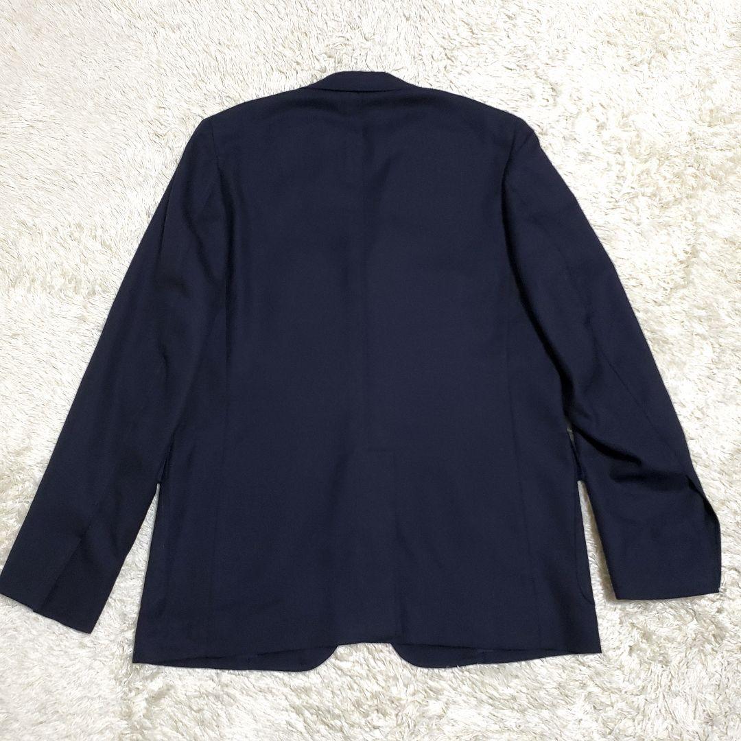 美品✨BEAMS+　紺ブレ　金ボタン　シルク×モヘヤ×ウール　びんごたぬき様