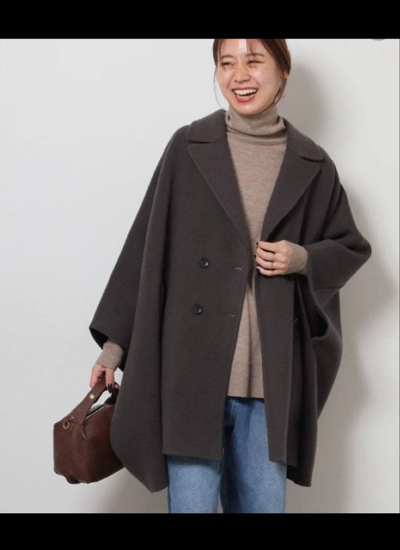 JOURNAL STANDARD relumeコートアウターポンチョグレー