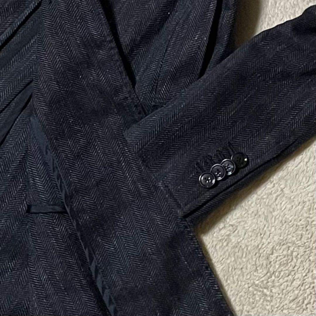 専用【伊】タリアトーレ ヘリンボーンチェスターコート 44 アズーロネイビー美品