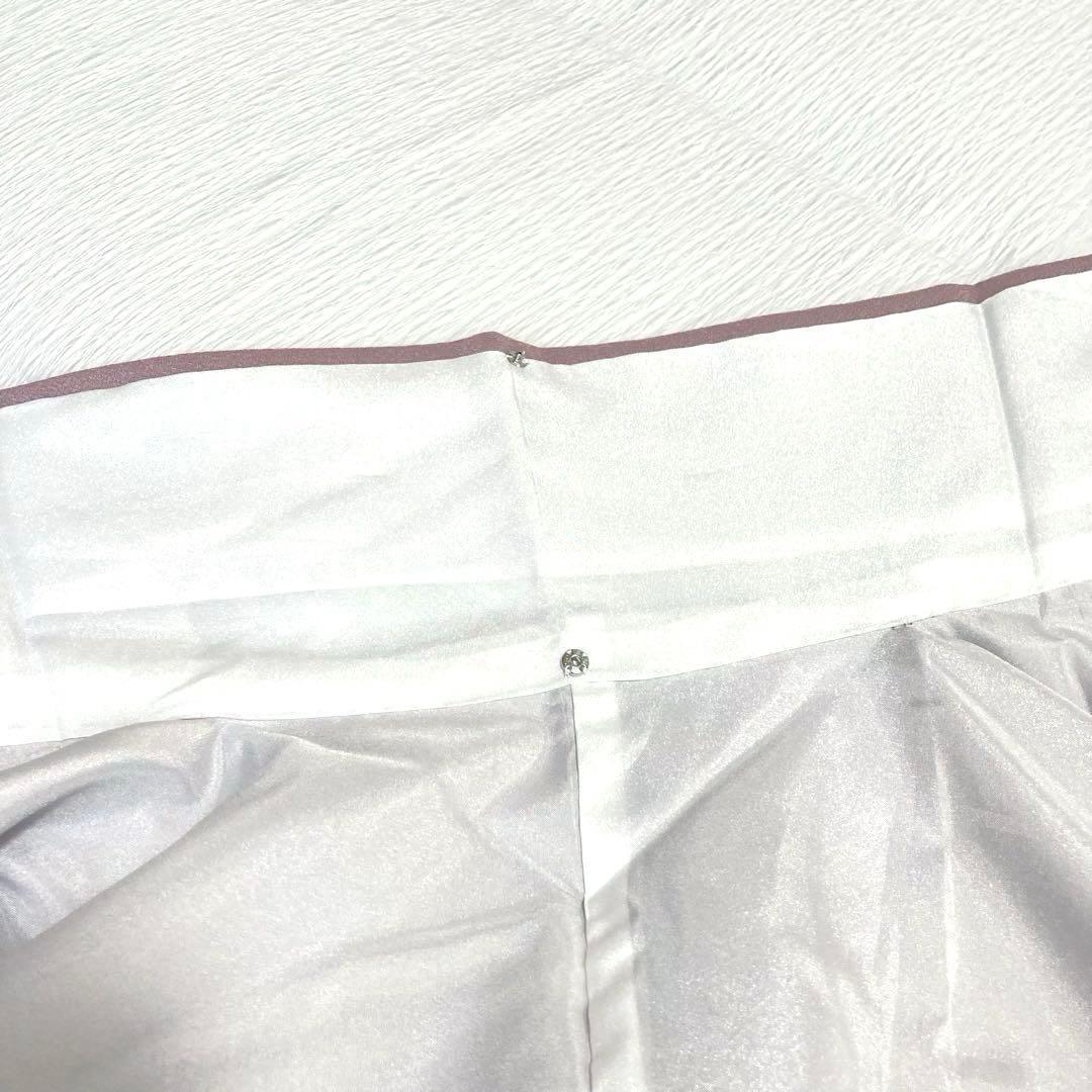 【未使用美品✨】東レシルック　洗える着物　色無地　紅藤色　紋付　手縫い仕立てO1