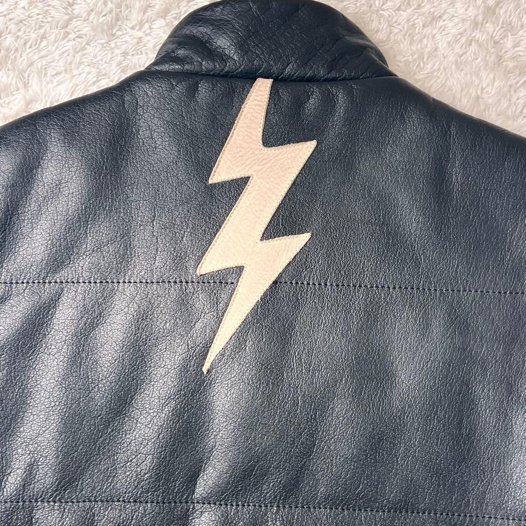 vin&age 本革 バイク レザーベスト 38サイズ