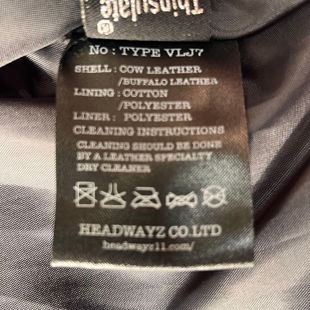 vin&age 本革 バイク レザーベスト 38サイズ