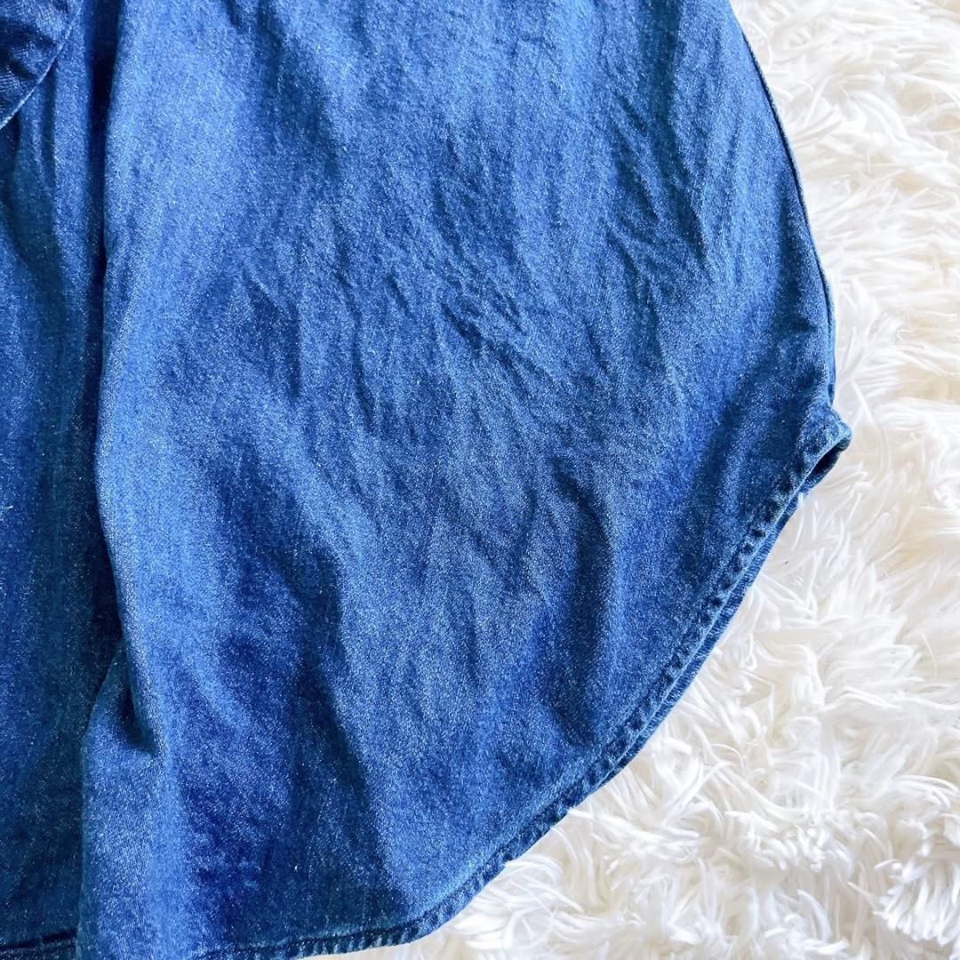 ＊美品【キャピタル】インディゴシャツワンピース　ホーボードレス　ベルト　0