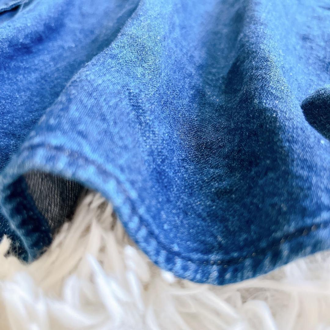 ＊美品【キャピタル】インディゴシャツワンピース　ホーボードレス　ベルト　0