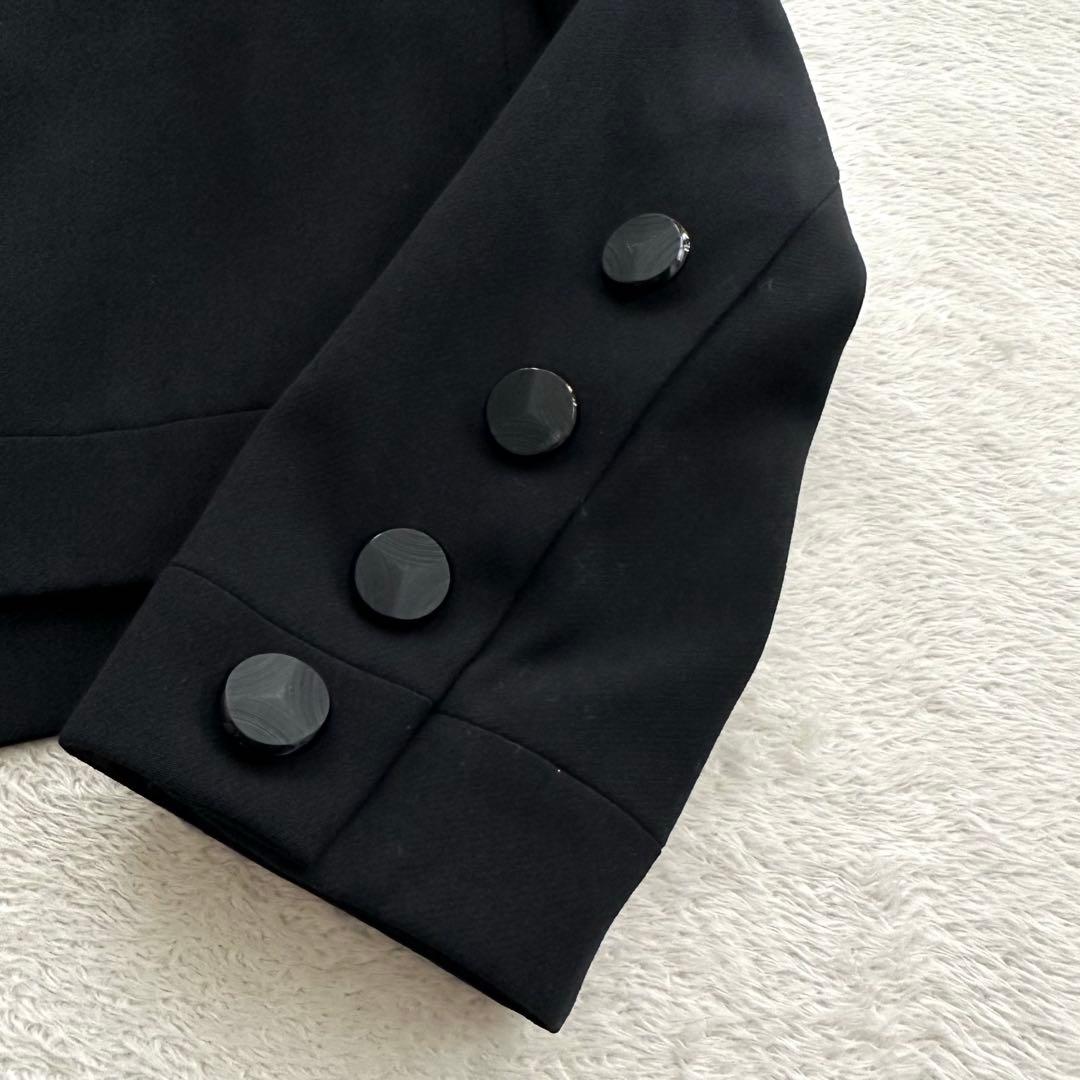 希少　イヴサンローラン　ビンテージ　ノーカラージャケット　長袖　ボタンレス