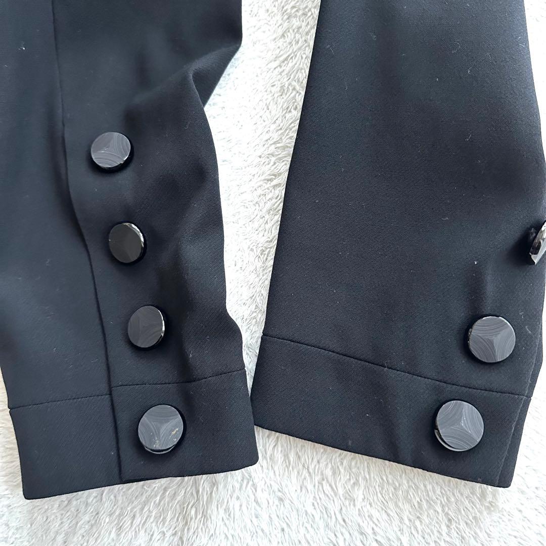 希少　イヴサンローラン　ビンテージ　ノーカラージャケット　長袖　ボタンレス
