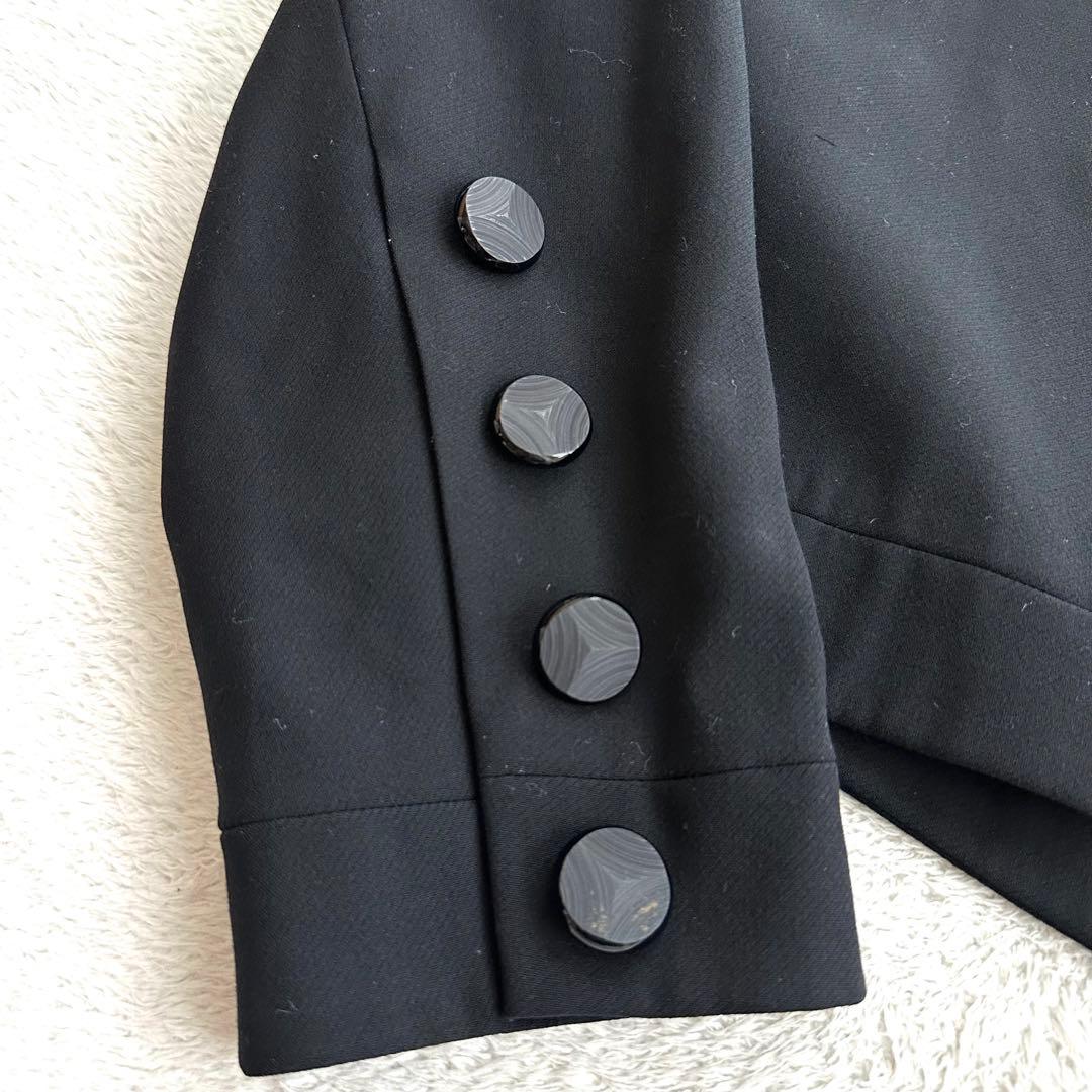 希少　イヴサンローラン　ビンテージ　ノーカラージャケット　長袖　ボタンレス