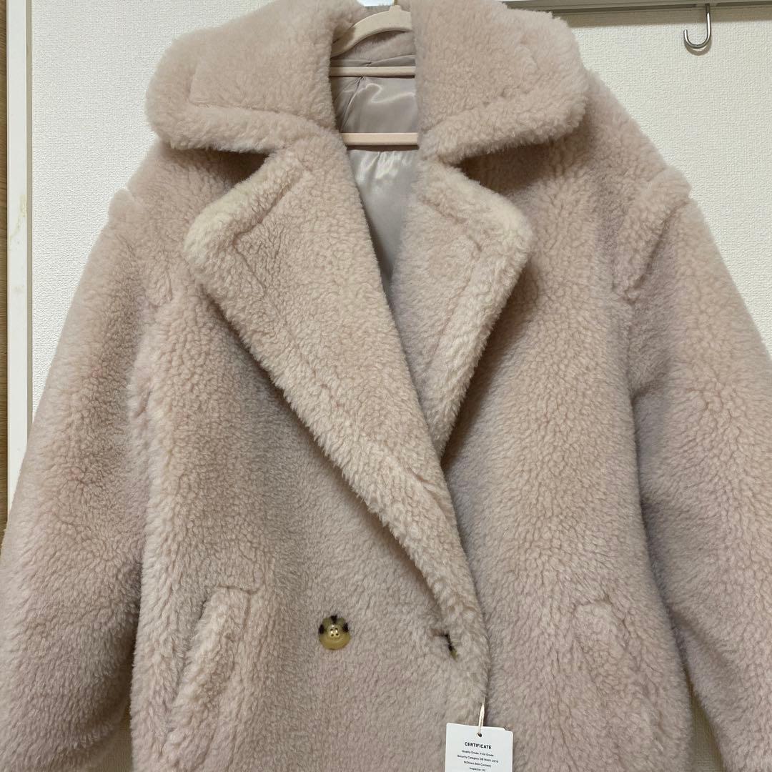 ⭐︎新品未使用【Rnyroom】大人気！ベアコート♡アルパカ素材（ライトベージュ）