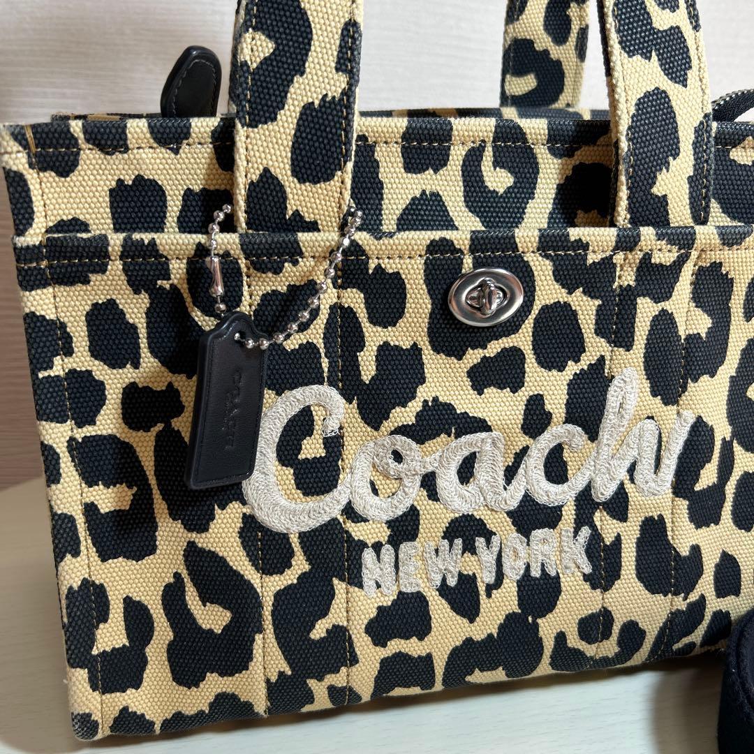 Coach ヒョウ柄 トートバッグ