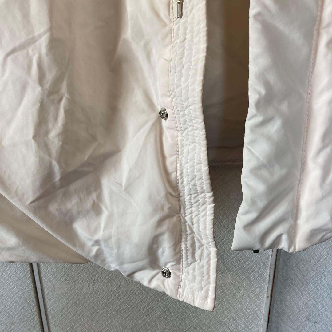 SLOBE IENAホワイト フード付きダウンジレ