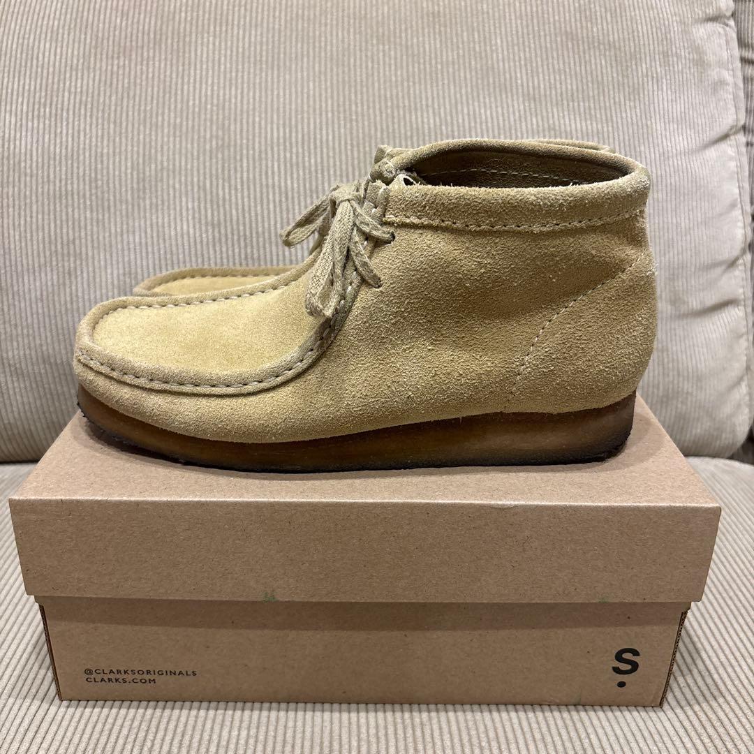 クラークス　ワラビー　 ベージュ　メープル　　8.5