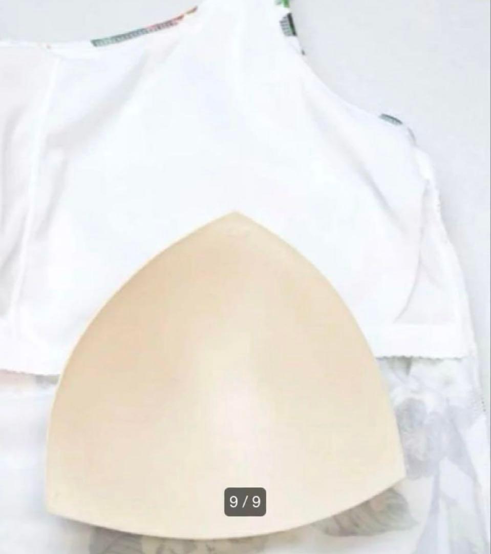 三愛リゾート　三愛水着楽園　水着　3点セット　ホワイト　白　M9 ボタニカル