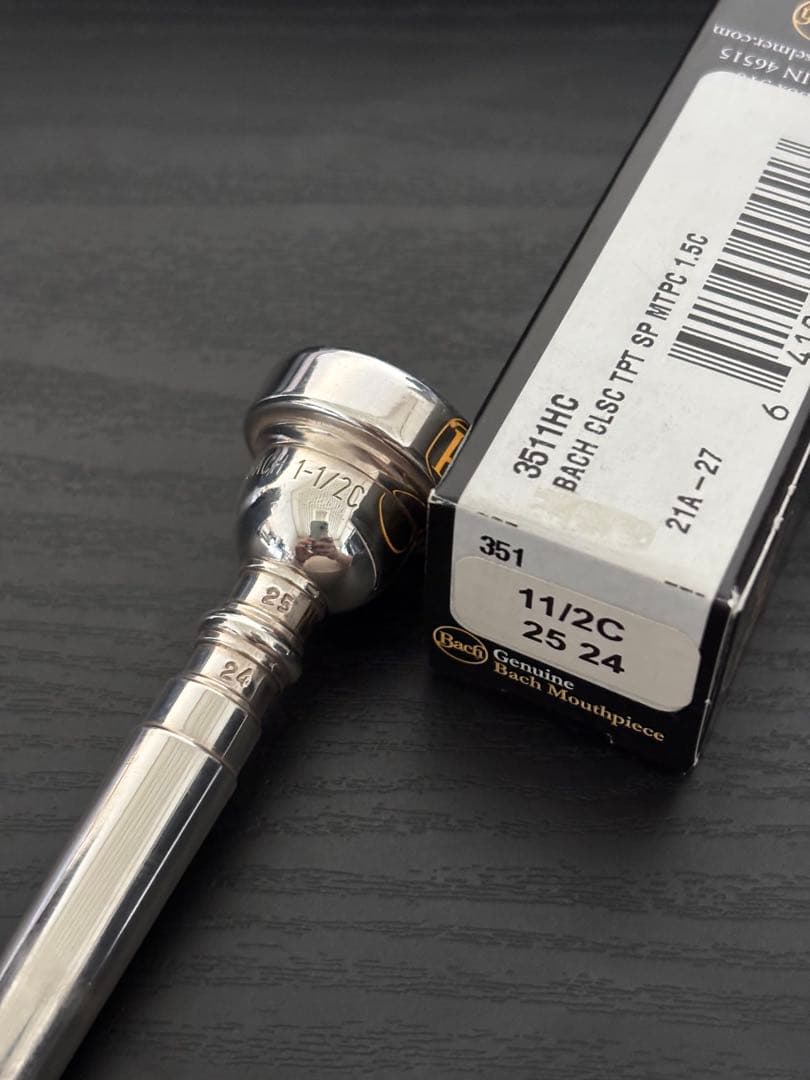 バック Bach トランペットマウスピース 1-1/2C 25-24