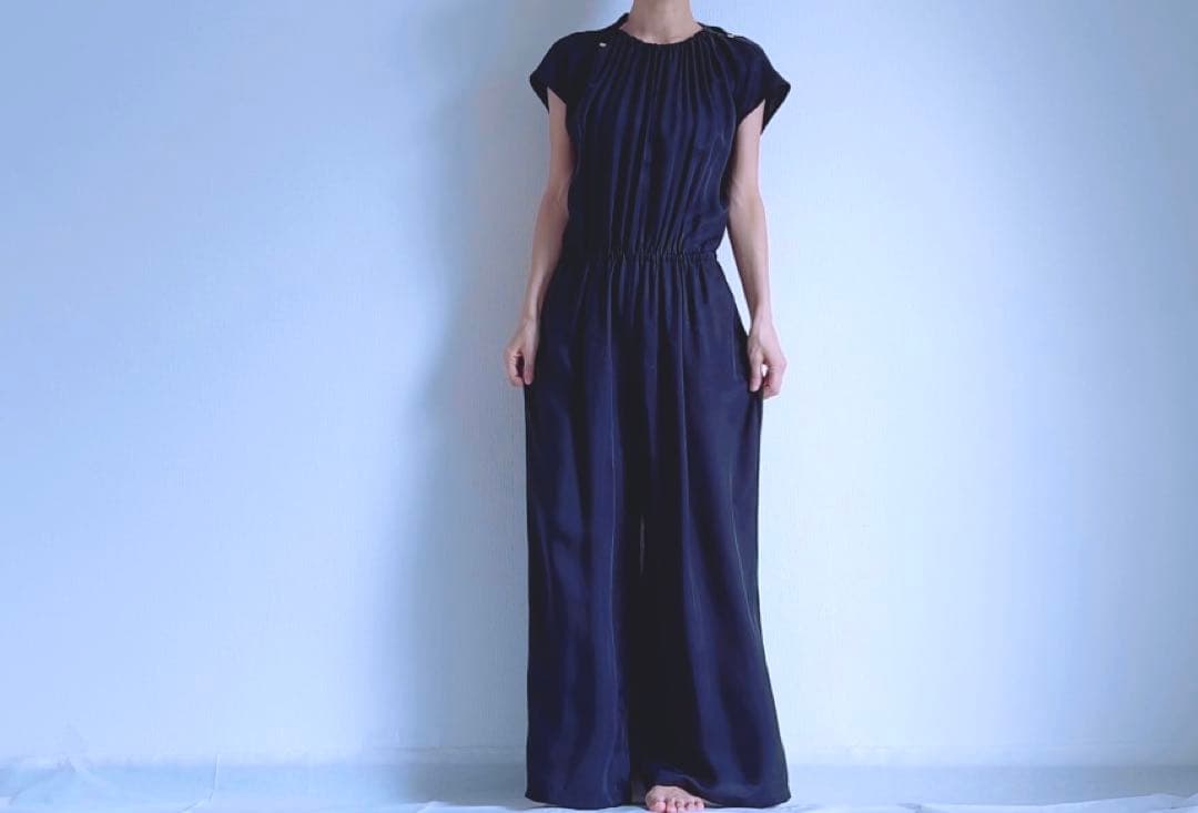 定価2万【IENA】キュプラギャザーネックオールインワン