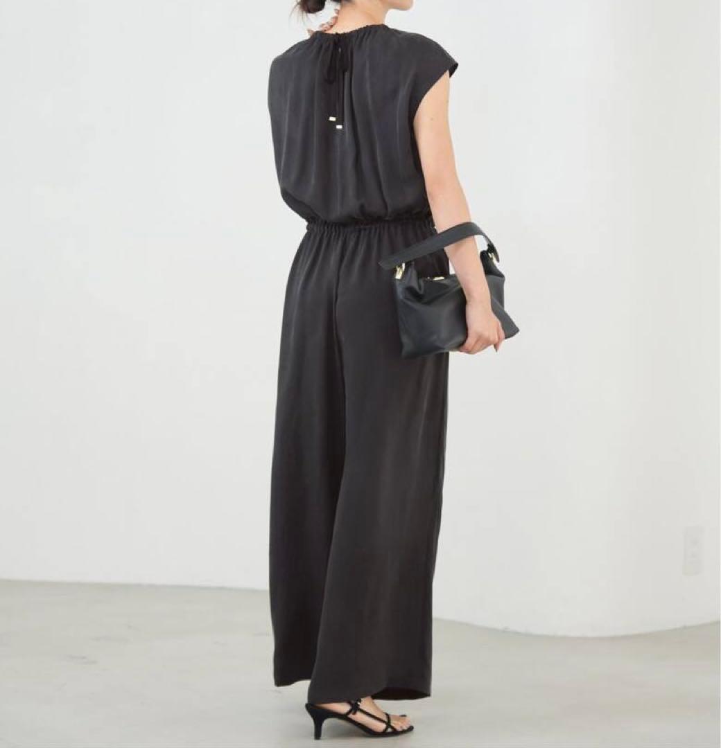 定価2万【IENA】キュプラギャザーネックオールインワン