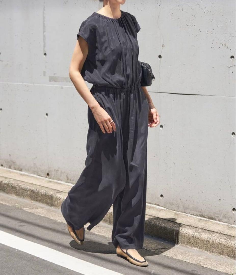 定価2万【IENA】キュプラギャザーネックオールインワン