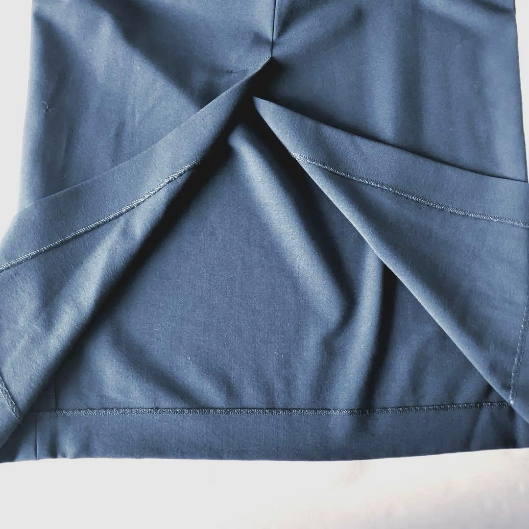 【美品】Theory ダークネイビー　ノースリーブ タイトワンピース　日本製