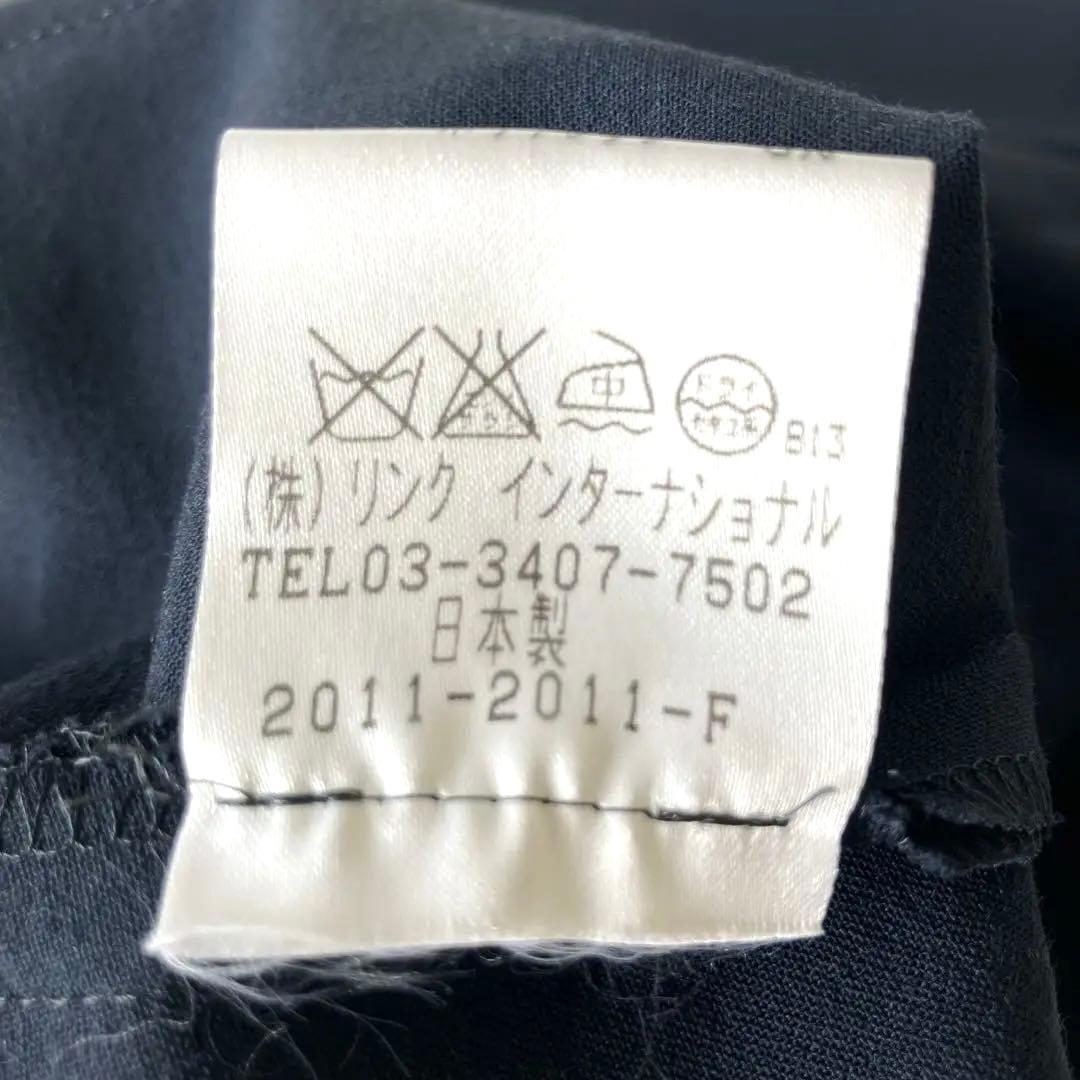 【美品】Theory ダークネイビー　ノースリーブ タイトワンピース　日本製