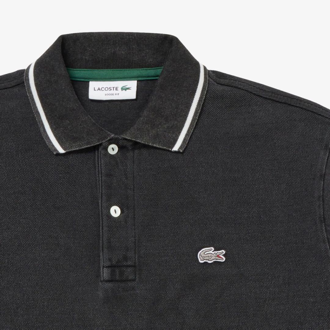 【専用】新品未使用 タグ付き ラコステ ポロシャツ インディゴ ブラック 4