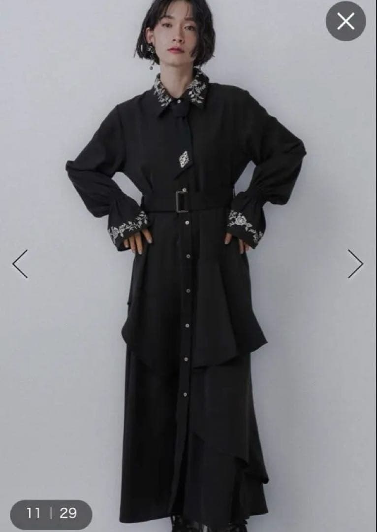 HARE アシメフリルシシュウワンピース