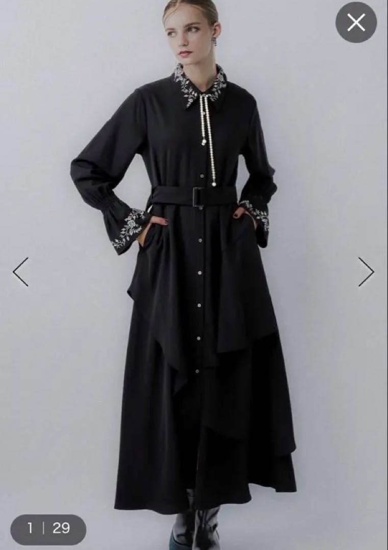 HARE アシメフリルシシュウワンピース