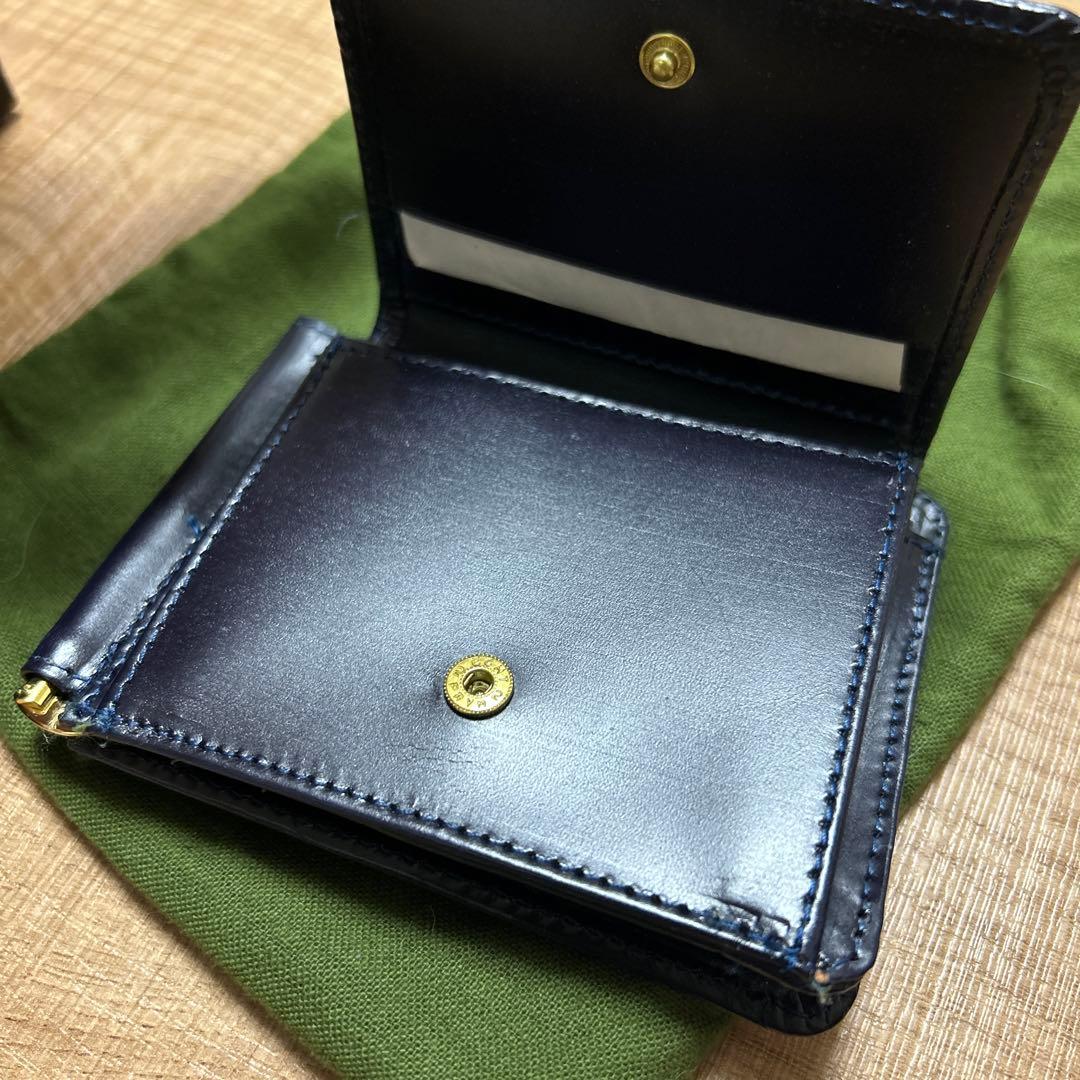 GLEN グレンロイヤル　マネークリップ　札バサミ　ネイビー