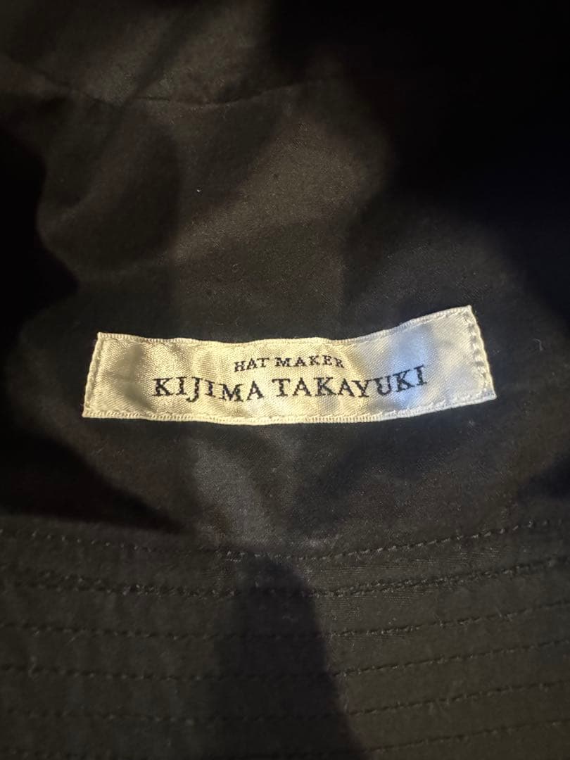 ブラック コットン バケットハット