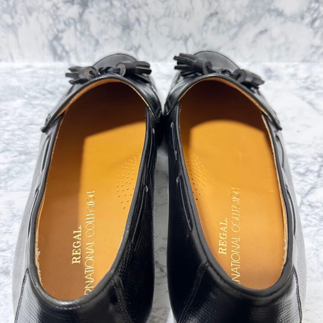 【美品】REGAL タッセルローファー シボ革 レザー 26cm