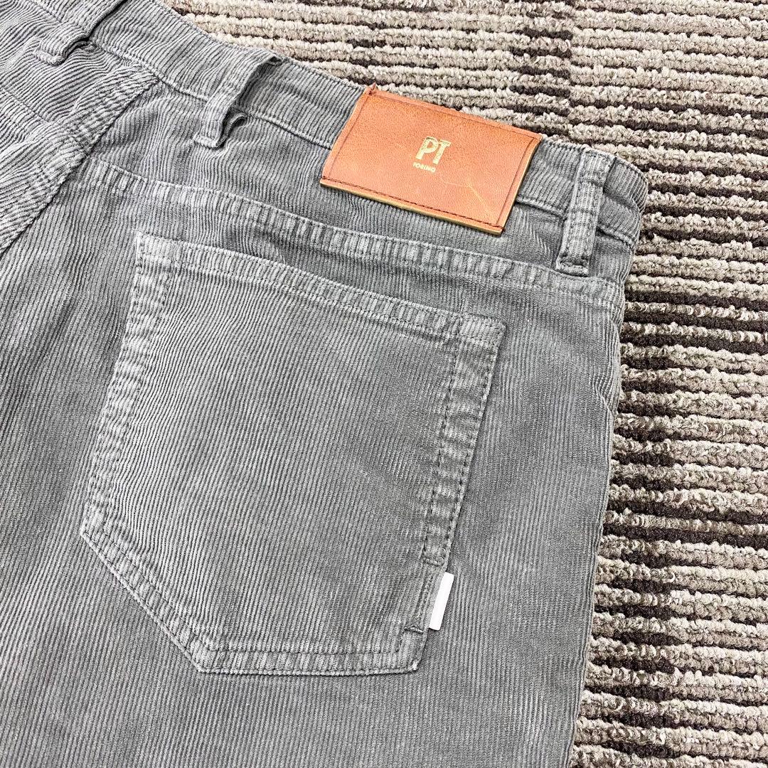 PT TORINO コーデュロイパンツ　ライトグリーン　グレー