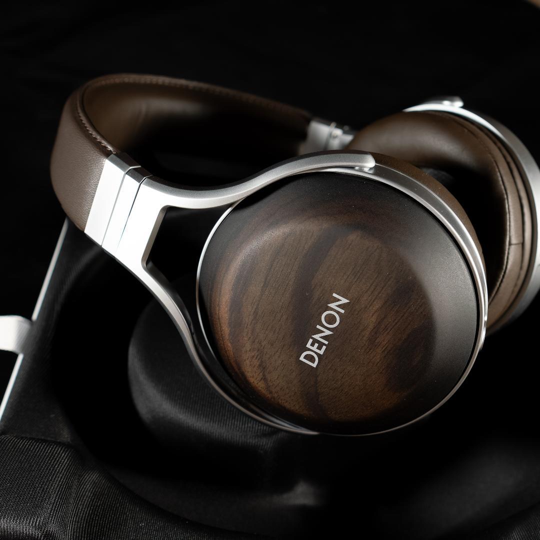 は*読様 DENON AH-D5200 ヘッドホン 密閉型 木製ハウジング 美品