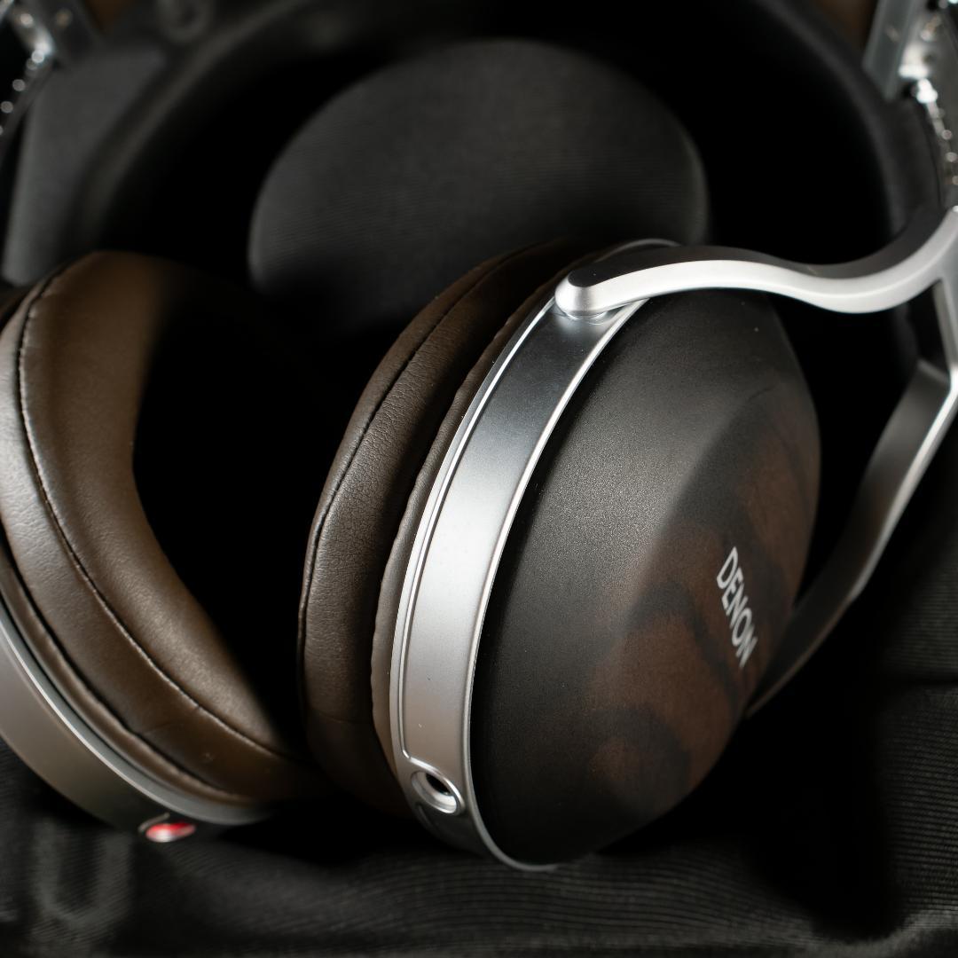 は*読様 DENON AH-D5200 ヘッドホン 密閉型 木製ハウジング 美品