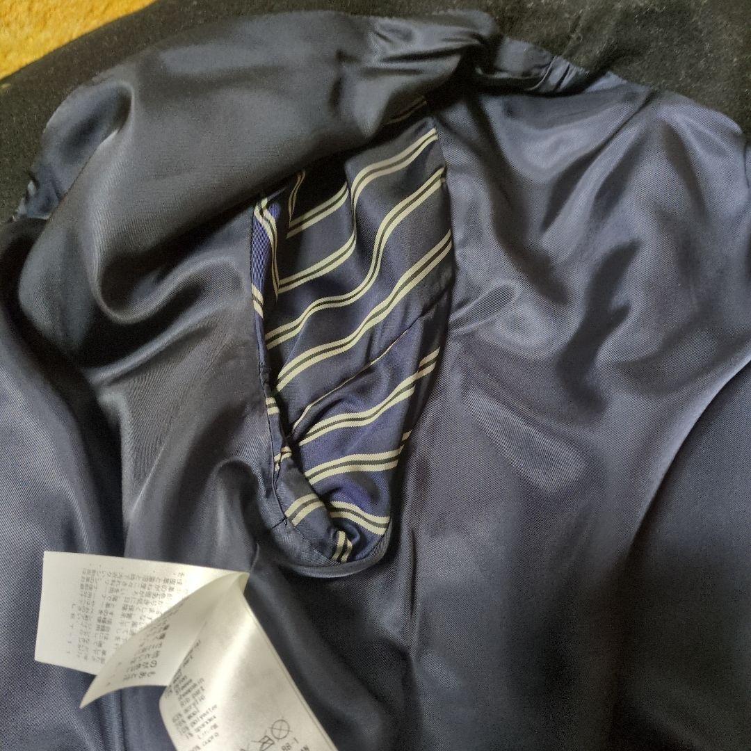 23区　大きいサイズ44 ブラック スタジャン ウールレザー