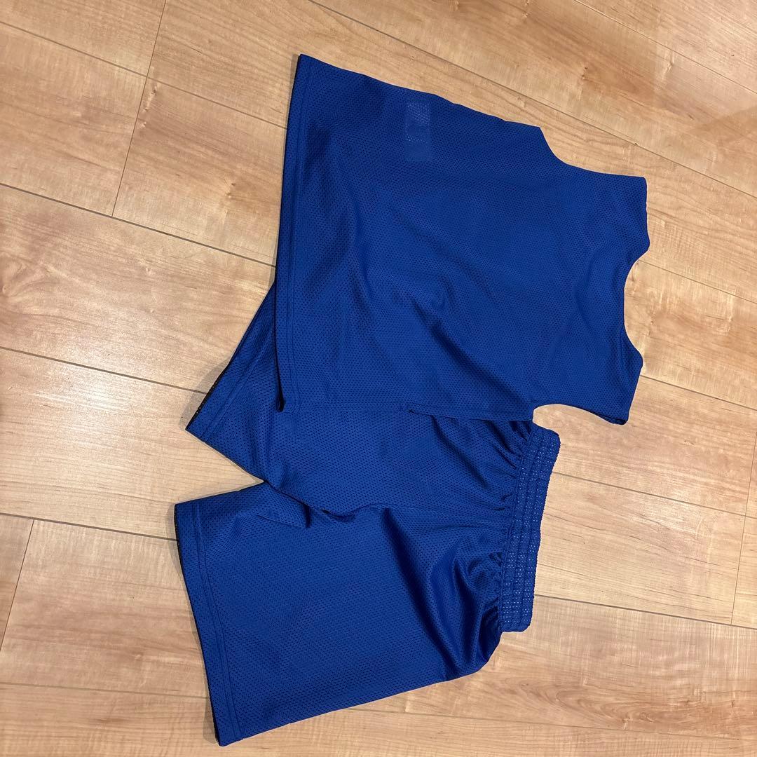 Heart バスケットボール ユニフォーム 青 130