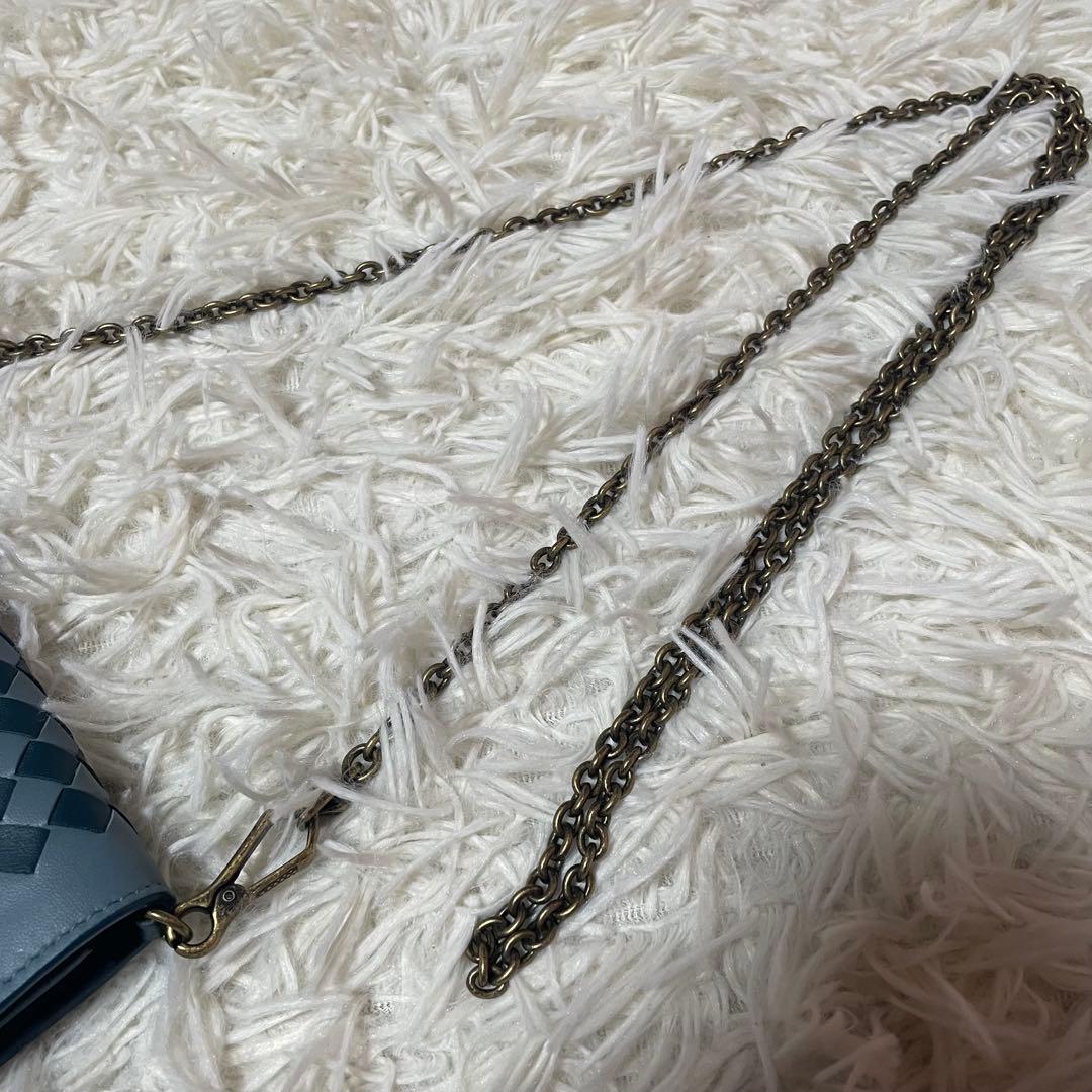 【n miya】ボッテガヴェネタ チェーンウォレット ショルダーバッグ