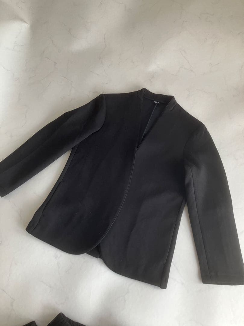 テンシャル　セットアップ ノーカラージャケット　ブラック　黒　L