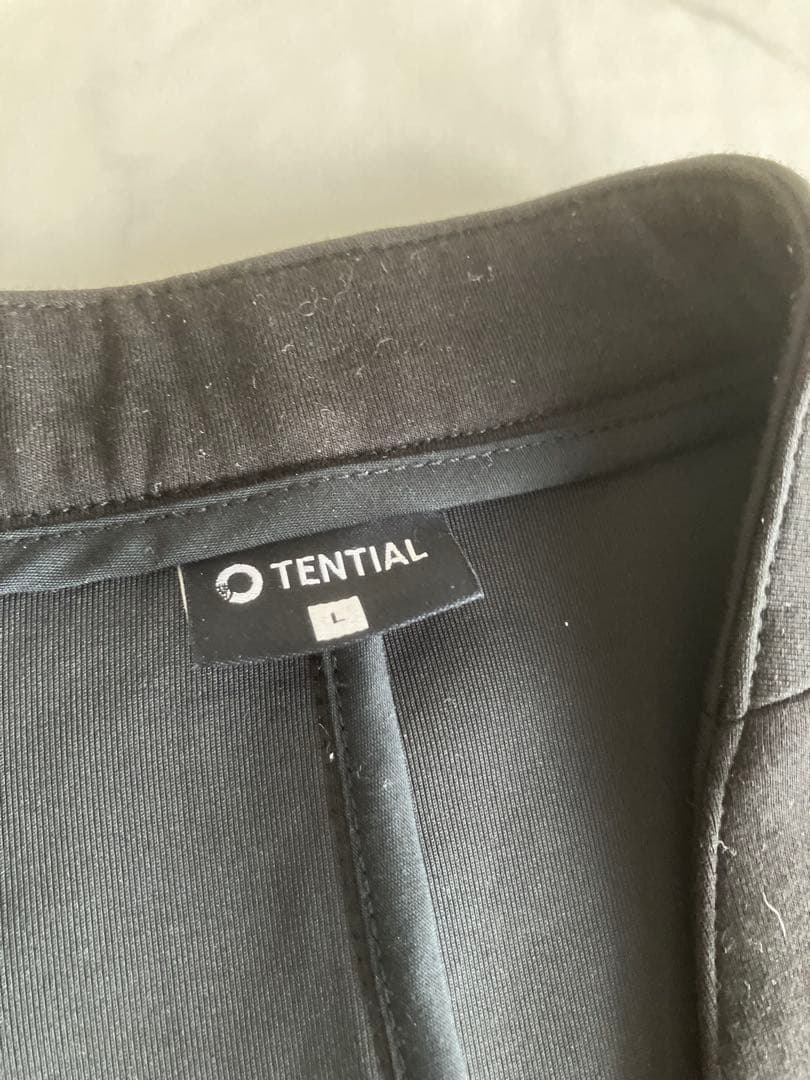 テンシャル　セットアップ ノーカラージャケット　ブラック　黒　L