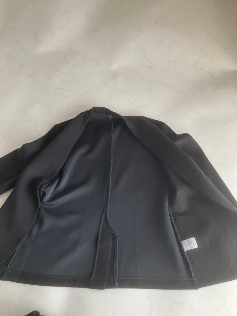 テンシャル　セットアップ ノーカラージャケット　ブラック　黒　L