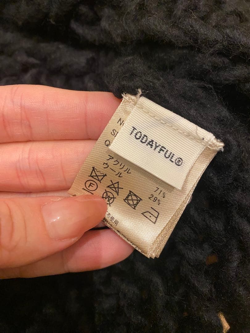 《TODAYFUL》Chunky Hand Knitvest ニットベスト