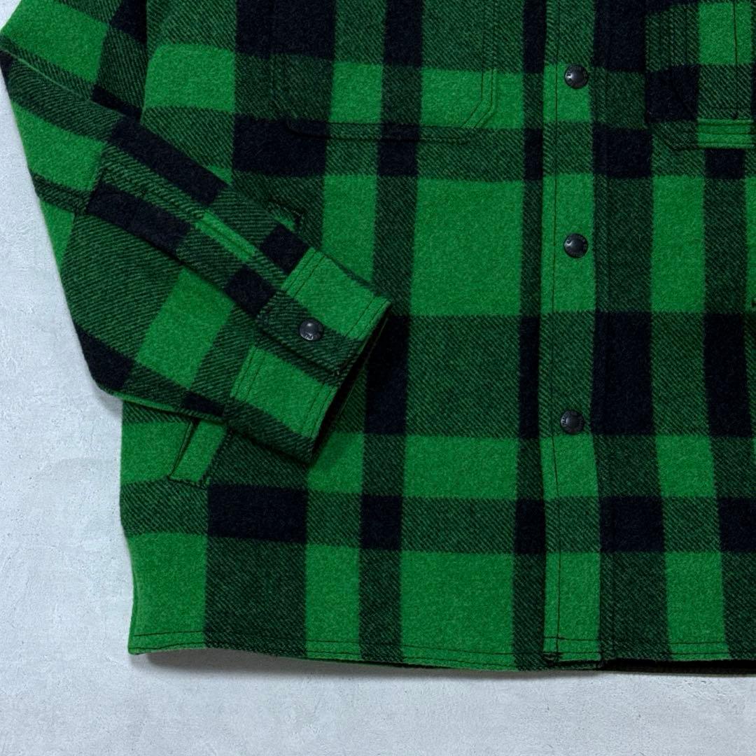 希少未使用 FILSON マッキーノ ジャックシャツ アシッドグリーン ブラック