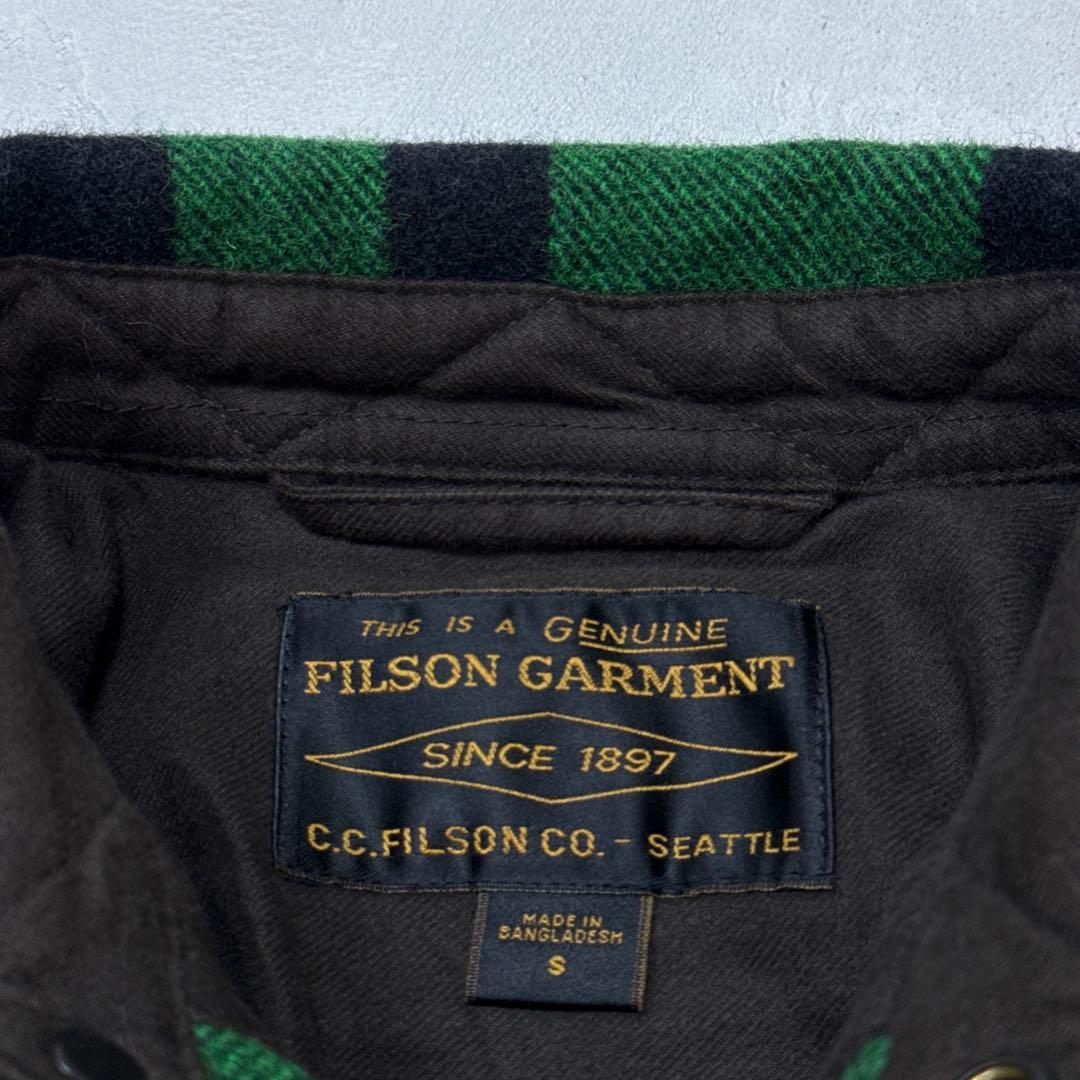 希少未使用 FILSON マッキーノ ジャックシャツ アシッドグリーン ブラック
