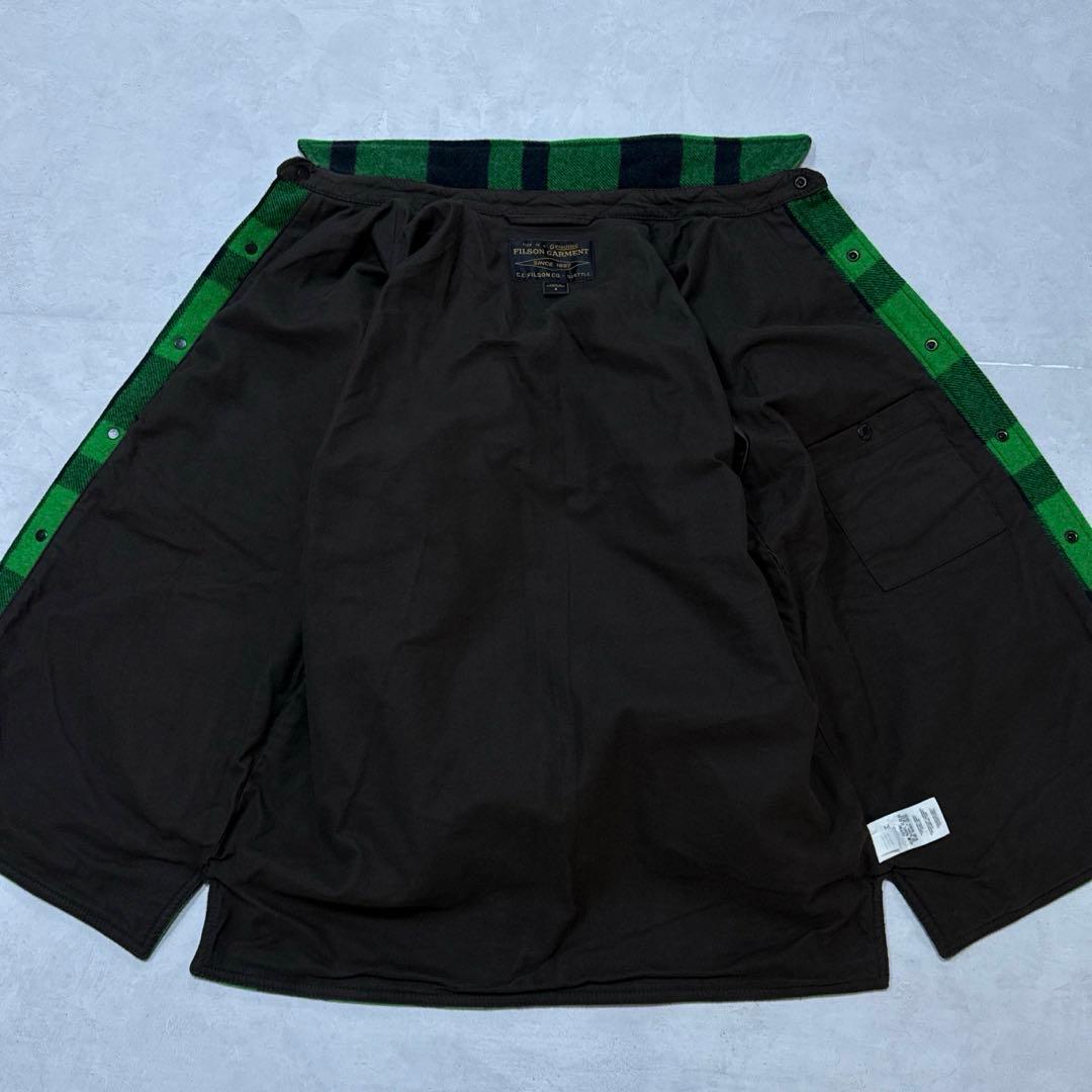 希少未使用 FILSON マッキーノ ジャックシャツ アシッドグリーン ブラック