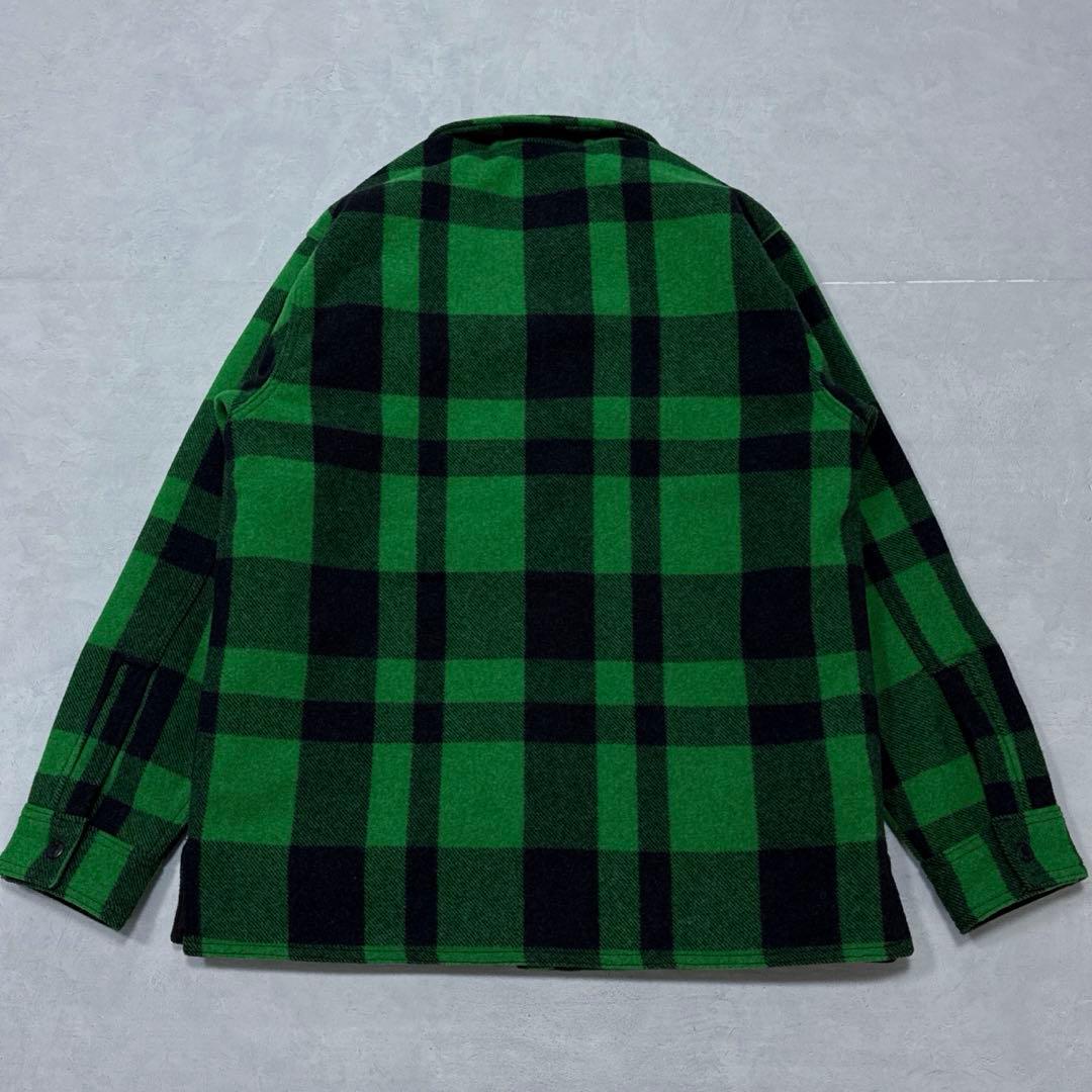 希少未使用 FILSON マッキーノ ジャックシャツ アシッドグリーン ブラック