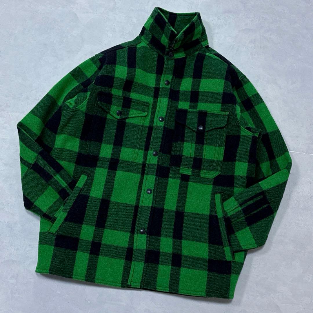 希少未使用 FILSON マッキーノ ジャックシャツ アシッドグリーン ブラック