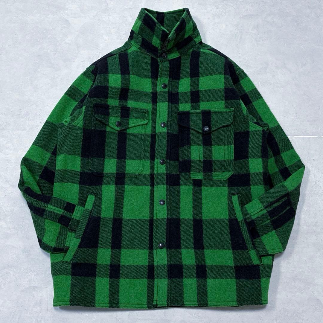 希少未使用 FILSON マッキーノ ジャックシャツ アシッドグリーン ブラック