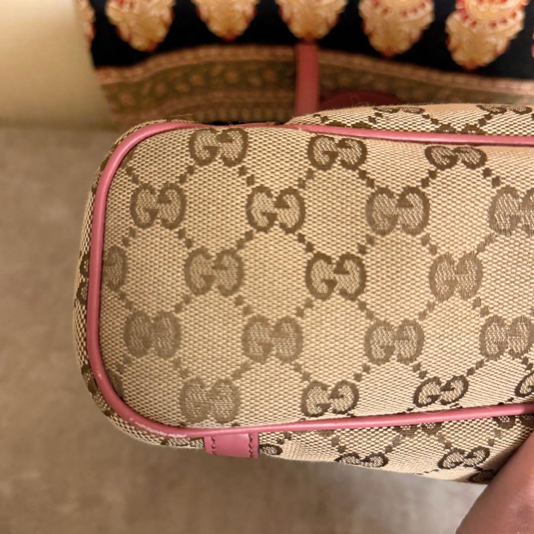 【美品】GUCCI グッチ 2way キャンバストート ショルダーバッグ