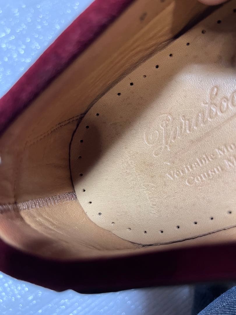 【美品】パラブーツ BEAMS MALO マロ デッキシューズ モカシン