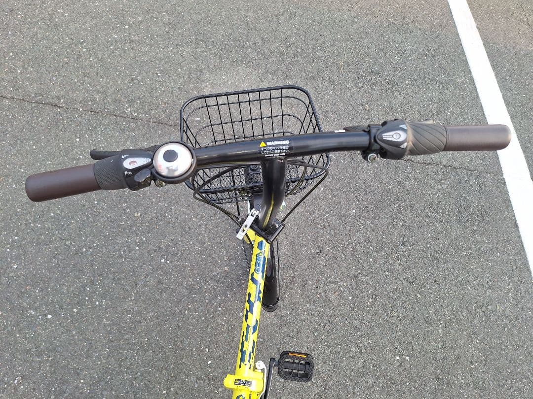 折りたたみ式自転車20インチ イエロー (黄色)引き取り限定(愛知県内)