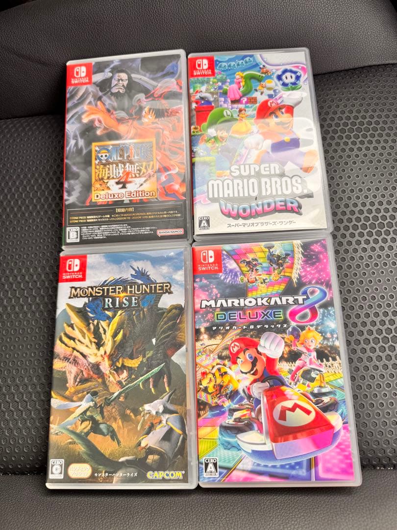 マリオカート8デラックス、マリオワンダー、モンハンライズ、海賊無双